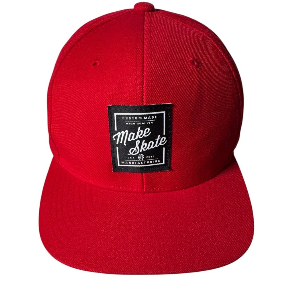 MAKE SKATE SKATEBOARD SHOP SNAPBACK CAP SNATCHED RED SKATE CULTURE HERITAGE DRIP